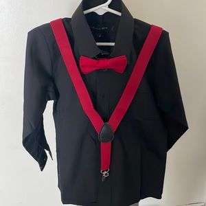 KID BOY DAPPER DUDE BUTTON UP & ACCESSORIES 🤵🏻